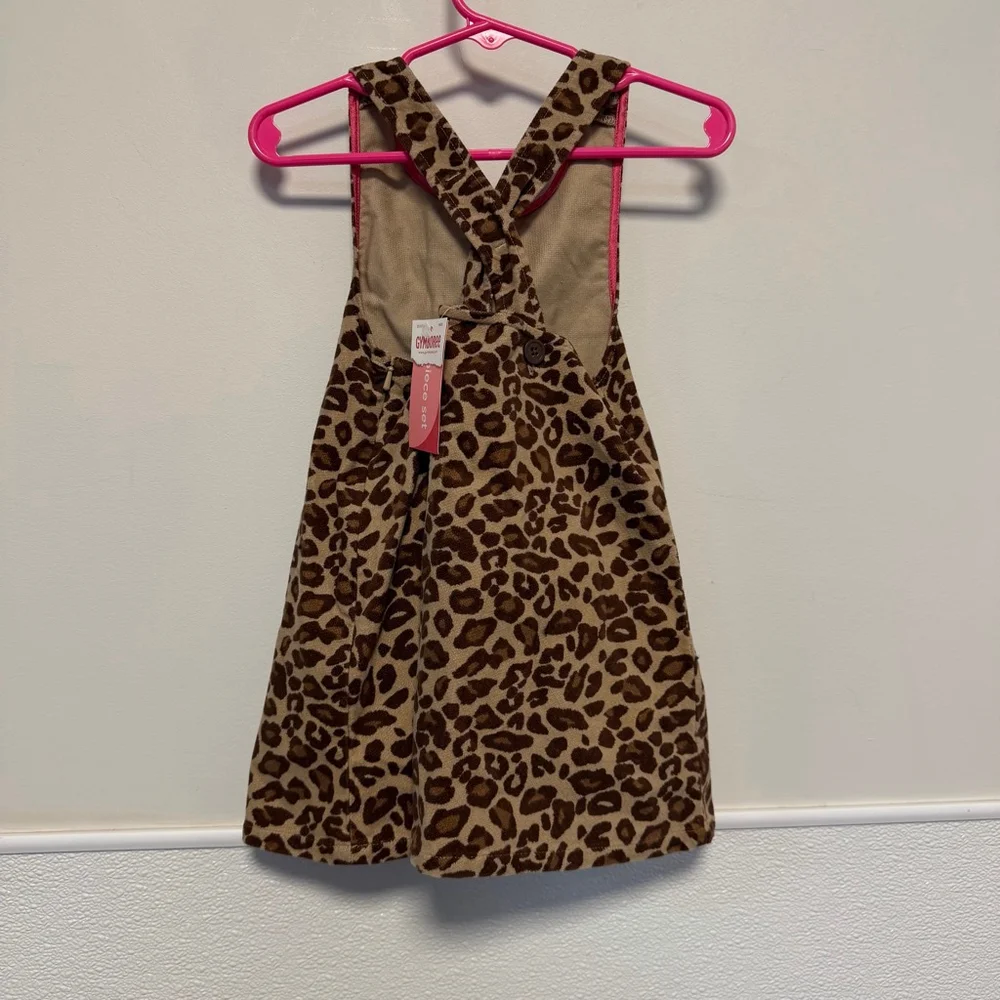 Girls Gymboree Leopard Print Casual Dress 18-24 Months Brown New NWT bloomers